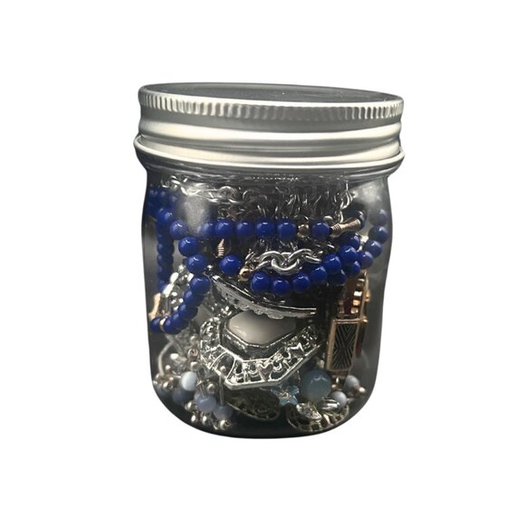 Vintage Mystery Lot Jewelry Jar 8 oz Jar of Vintage and Modern Jewelry - Picture 4 of 4